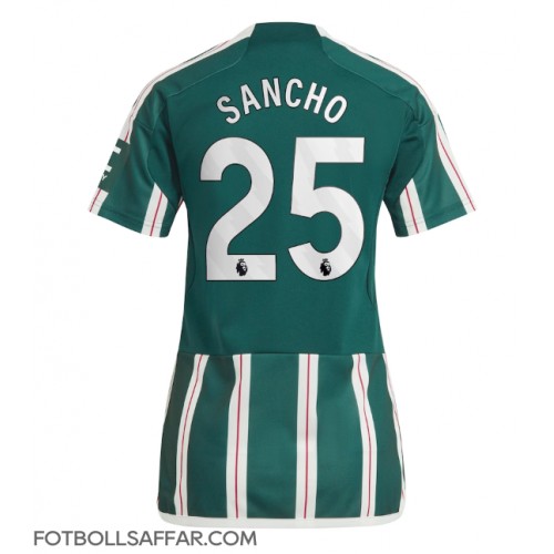 Manchester United Jadon Sancho #25 Bortatröja Dam 2023-24 Kortärmad